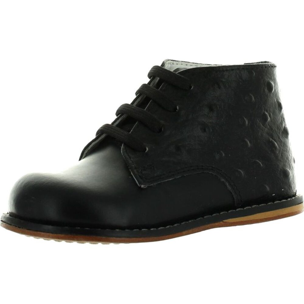 Josmo 8190 BK.OST Black/Black Ostrich ToddlerG boots 7 NEW